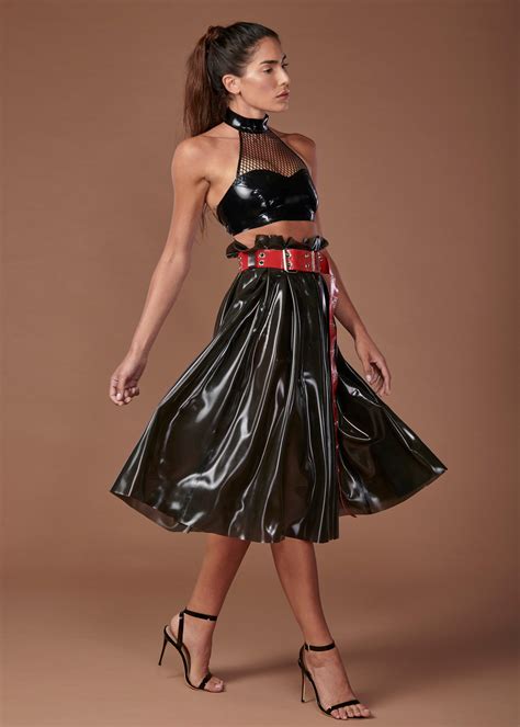 latex outfit women's